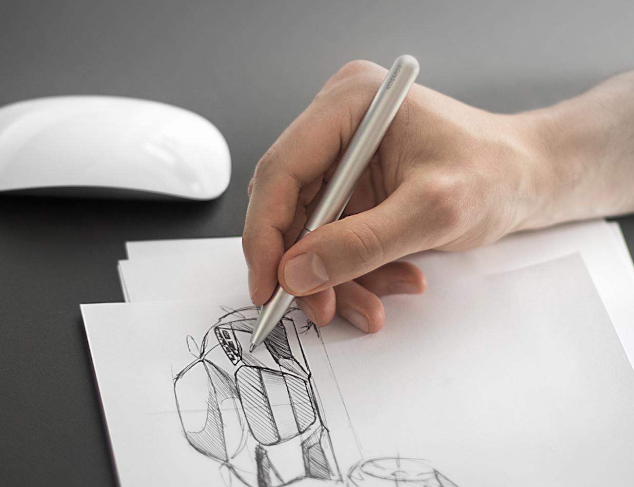 space，Red dot award，pen，Stationery，magnet，Simplicity，industrial design，